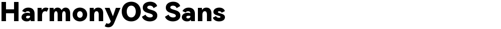 HarmonyOS Sans