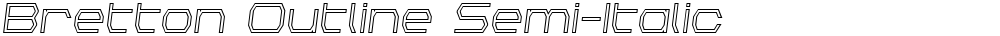 Bretton Outline Semi-Italic