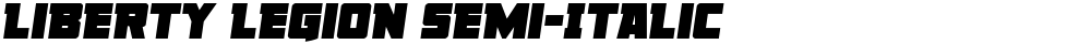 Liberty Legion Semi-Italic