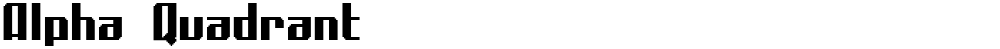 Alpha Quadrant