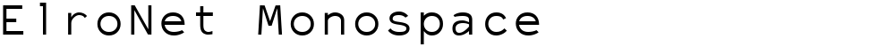 ElroNet Monospace