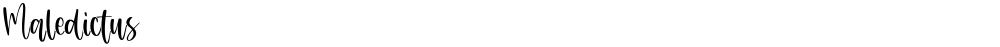 Maledictus