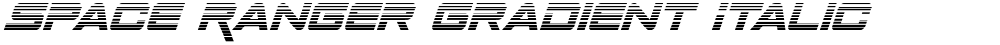 Space Ranger Gradient Italic
