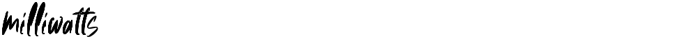 milliwatts