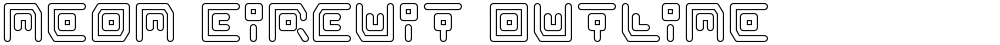 Neon Circuit Outline