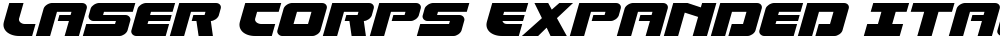 Laser Corps Expanded Italic
