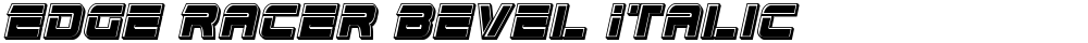 Edge Racer Bevel Italic
