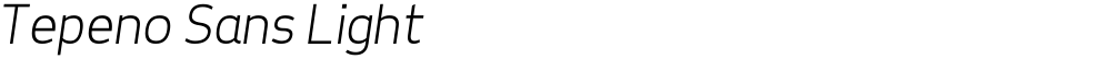 Tepeno Sans Light