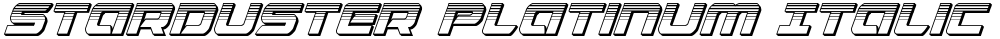 Starduster Platinum Italic