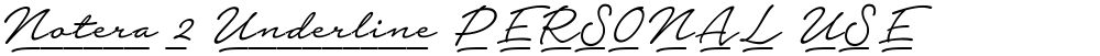 Notera 2 Underline PERSONAL USE