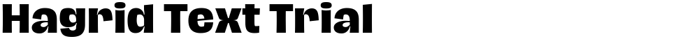 Hagrid Text Trial