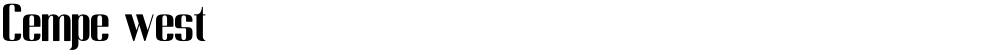Cempe west