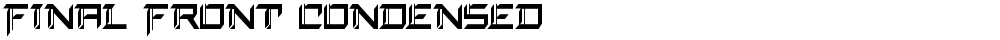 Final Front Condensed