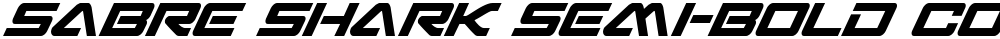 Sabre Shark Semi-Bold Condensed