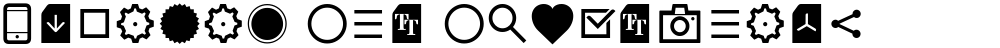 Aquawax Pro Pictograms