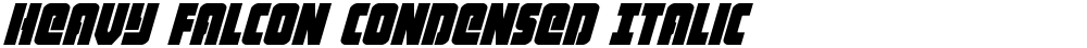 Heavy Falcon Condensed Italic