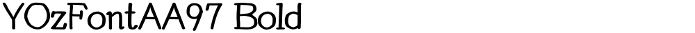 YOzFontAA97 Bold