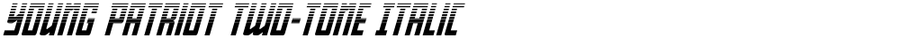 Young Patriot Two-Tone Italic