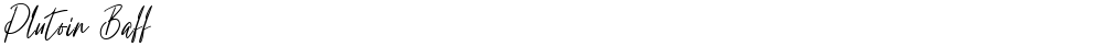Plutoin Baff