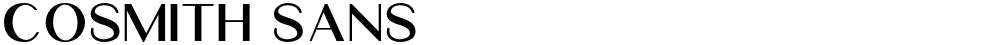 Cosmith Sans