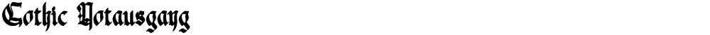 Gothic Notausgang