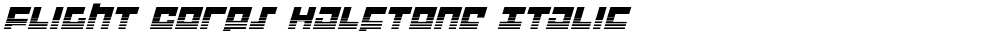 Flight Corps Halftone Italic