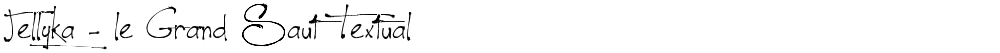 Jellyka - le Grand Saut Textual
