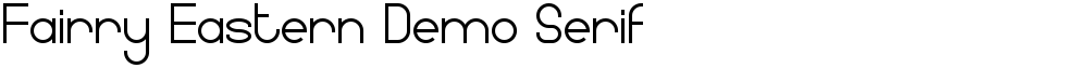 Fairry Eastern Demo Serif
