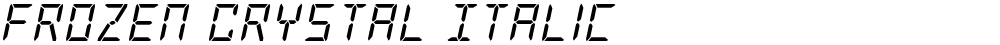 Frozen Crystal Italic
