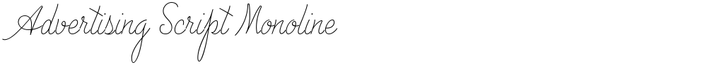 Advertising Script Monoline