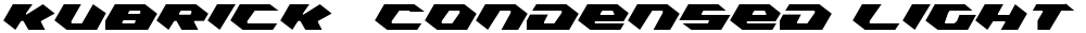 Kubrick  Condensed Light