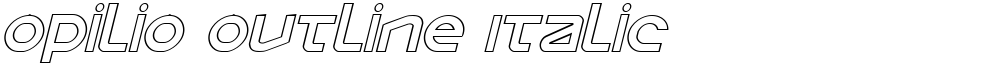 Opilio Outline Italic