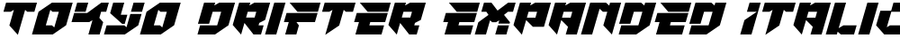 Tokyo Drifter Expanded Italic