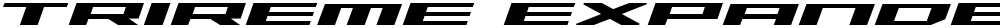 Trireme Expanded Bold Italic
