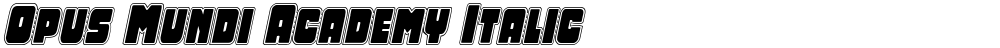 Opus Mundi Academy Italic