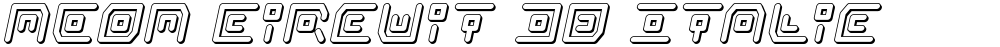 Neon Circuit 3D Italic