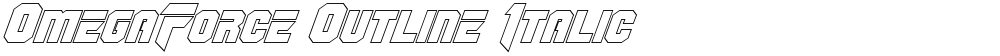 OmegaForce Outline Italic