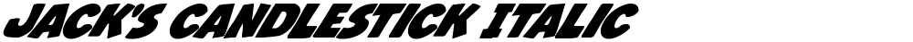 Jack's Candlestick Italic