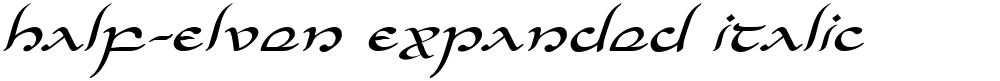 Half-Elven Expanded Italic