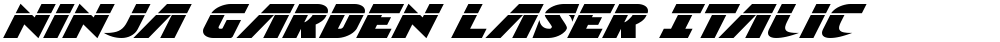 Ninja Garden Laser Italic