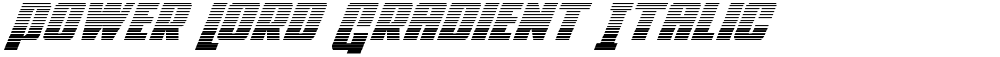 Power Lord Gradient Italic