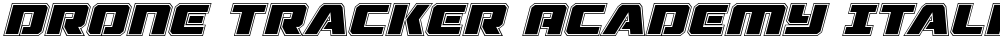 Drone Tracker Academy Italic