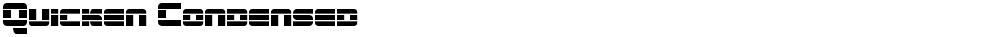 Quicken Condensed
