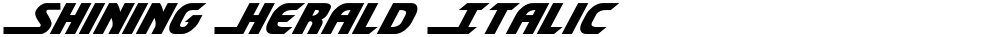 Shining Herald Italic