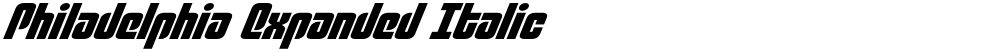 Philadelphia Expanded Italic