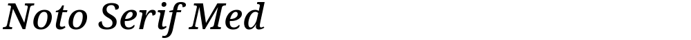 Noto Serif Med