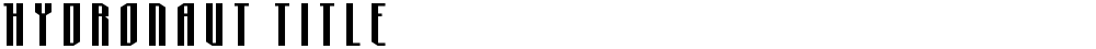 Hydronaut Title