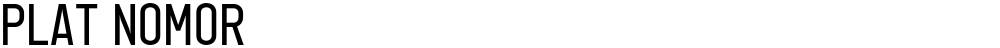 Plat Nomor