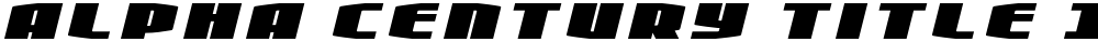 Alpha Century Title Italic