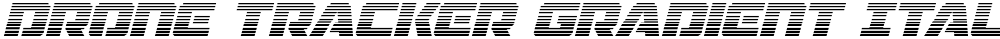 Drone Tracker Gradient Italic